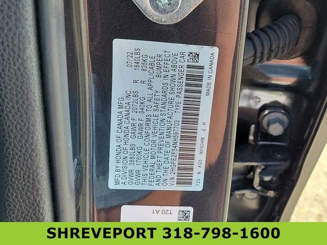 2022 Honda Civic Sedan Sport